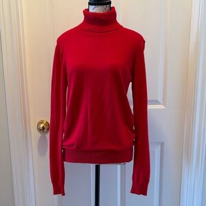 Calvin Klein Bold Red Turtleneck Sweater